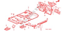 TAPIS DE SOL pour Honda CR-V RV-I 5 Portes 5 vitesses manuelles 2006