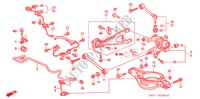 STABILISATEUR ARRIERE/ BRAS INFERIEUR ARRIERE pour Honda MR-V EX 5 Portes 5 vitesses automatique 2006
