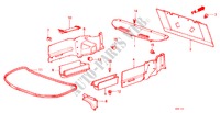 PLATEAU ARRIERE/PLATEAU COTE COFFRE(4 PORTES) pour Honda ACCORD STD 4 Portes 5 vitesses manuelles 1982