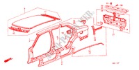 STRUCTURE DE CARROSSERIE(4)(4 PORTES) pour Honda ACCORD EX 4 Portes 5 vitesses manuelles 1982