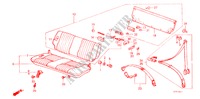 SIEGE ARRIERE/CEINTURE DE SECURITE pour Honda JAZZ STD 3 Portes 4 vitesses manuelles 1985
