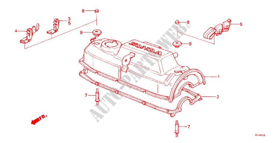 COUVERCLE DE CULASSE pour Honda JAZZ DX 3 Portes 3 vitesses automatique 1985