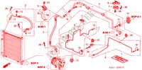 CLIMATISEUR (FLEXIBLES/TUYAUX)(RH) pour Honda JAZZ 1.4SE 5 Portes full automatique 2003
