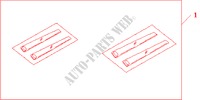 DECO MONTANT DE PORTE pour Honda JAZZ 1.4LS 5 Portes full automatique 2003