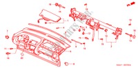 PANNEAU D'INSTRUMENT(LH) pour Honda JAZZ 1.4LS 5 Portes 5 vitesses manuelles 2002