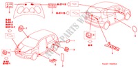 EMBLEMES/ETIQUETTES DE PRECAUTIONS pour Honda JAZZ 1.4 SE 5 Portes full automatique 2004