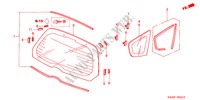 PARE BRISE ARRIERE/VITRE DE CUSTODE pour Honda JAZZ 1.4 ES 5 Portes 5 vitesses manuelles 2004