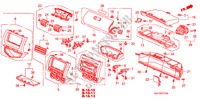 GARNITURE D'INSTRUMENT(COTE DE PASSAGER) (LH) pour Honda JAZZ 1.4 LS 5 Portes full automatique 2007