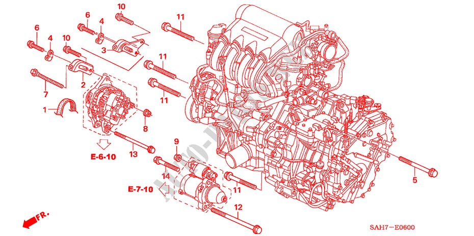 ARMATURE D'ALTERNATEUR pour Honda JAZZ S4SES 5 Portes 5 vitesses manuelles 2006