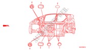 ANNEAU(DESSOUS) pour Honda JAZZ 1.4 LS 5 Portes full automatique 2008