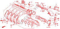 COLLECTEUR D'ADMISSION(2) pour Honda JAZZ 1.4 SES 5 Portes 5 vitesses manuelles 2008