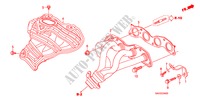 COLLECTEUR D'ECHAPPEMENT(1) pour Honda JAZZ 1.4 ES 5 Portes 5 vitesses manuelles 2008