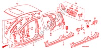 PANNEAUX EXTERIEURS/PANNEAU ARRIERE pour Honda JAZZ 1.2 S 5 Portes 5 vitesses manuelles 2008