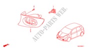 PHARE ANTIBROUILLARD(2) pour Honda JAZZ 1.4 SE 5 Portes 5 vitesses manuelles 2008