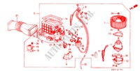 SOUFFLERIE DE CHAUFFAGE pour Honda PRELUDE EX 2 Portes 4 vitesses automatique 1984