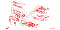 STRUCTURE DE CARROSSERIE(2) pour Honda PRELUDE EX 2 Portes 4 vitesses automatique 1984
