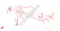 FOURCHETTE DE SELECTION/VIS DE REGLAGE(1600) pour Honda CIVIC CRX 1.6I-16 3 Portes 5 vitesses manuelles 1986
