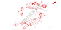 CANALISATION DE CHAUFFAGE pour Honda CIVIC DX 3 Portes 5 vitesses manuelles 1984