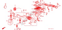 FILTRE A AIR(PGM FI) pour Honda INTEGRA EX16 5 Portes 5 vitesses manuelles 1988