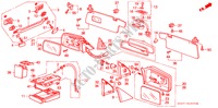 MIROIR/PARE SOLIEIL pour Honda INTEGRA EX16 5 Portes 5 vitesses manuelles 1988