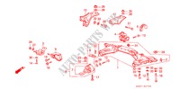 SUPPORTS DE MOTEUR pour Honda INTEGRA EX16 5 Portes 5 vitesses manuelles 1988
