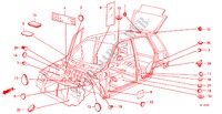 ANNEAU pour Honda CIVIC SHUTTLE 4WD 5 Portes 5 vitesses manuelles 1985