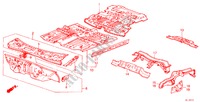 STRUCTURE DE CARROSSERIE(2) pour Honda CIVIC SHUTTLE 4WD 5 Portes 5 vitesses manuelles 1986