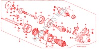 DEMARREUR(DENSO) (L4) pour Honda ACCORD 2.4          VTI-E 4 Portes 5 vitesses manuelles 2003