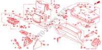 GARNITURE D'INSTRUMENT(COTE DE PASSAGER) pour Honda ACCORD 2.4          VTI-L 4 Portes 5 vitesses automatique 2004