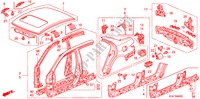 PANNEAUX EXTERIEURS pour Honda ACCORD 2.4          VTI-L 4 Portes 5 vitesses automatique 2004