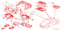 PLAFONNIER pour Honda ACCORD 2.4          VTI-L 4 Portes 5 vitesses automatique 2004