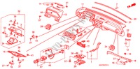 PANNEAU D'INSTRUMENT(LH) pour Honda ACCORD EX-2.0I 4 Portes 5 vitesses manuelles 1986