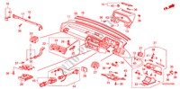 PANNEAU D'INSTRUMENT(RH) pour Honda ACCORD EX 4 Portes 5 vitesses manuelles 1986