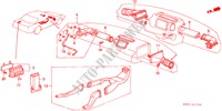 CANALISATION DE CHAUFFAGE pour Honda ACCORD EX 4 Portes 5 vitesses manuelles 1989