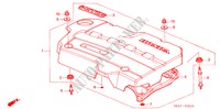 COUVERCLE DE MOTEUR(DIESEL) pour Honda ACCORD 2.2 SPORT 4 Portes 5 vitesses manuelles 2004