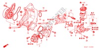 POMPE A EAU(2.0L) pour Honda ACCORD 2.0 SPORT 4 Portes 5 vitesses manuelles 2005