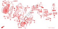 POMPE A EAU(2.4L) pour Honda ACCORD 2.4 EXECUTIVE 4 Portes 6 vitesses manuelles 2003