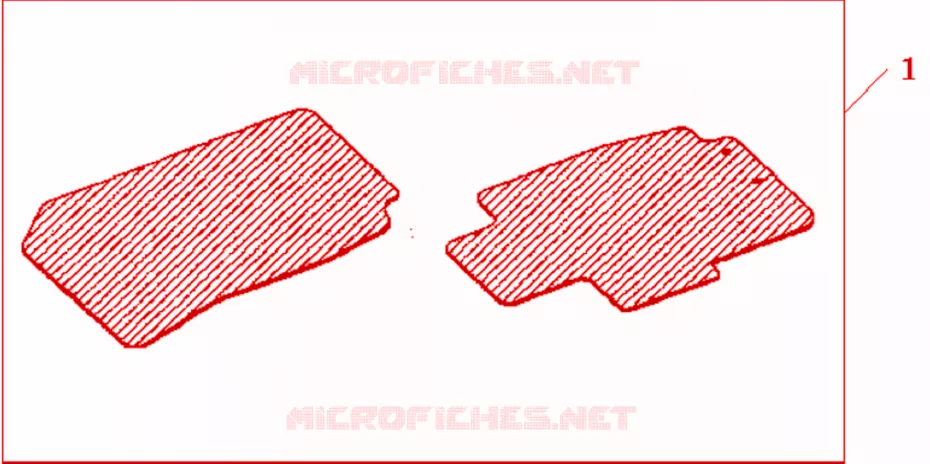 FRONT RUBBER MAT RHD Honda  ACCORD 2008 2.4 EXECUTIVE 5 vitesses automatique 