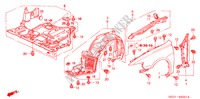 GARDE BOUE AVANT (2) pour Honda ACCORD TOURER 2.2 EXECUTIVE 5 Portes 5 vitesses manuelles 2005