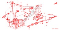 LEVIER DE SELECTION(RH) pour Honda ACCORD TOURER 2.0 EXECUTIVE 5 Portes 5 vitesses automatique 2005