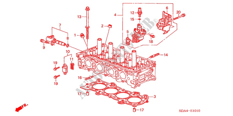 VALVE DE CONTROLE D'HUILE VTC pour Honda ACCORD TOURER 2.0 SPORT 5 Portes 5 vitesses automatique 2003