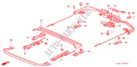 COULISSANTS DE TOIT pour Honda ACCORD TOURER 2.2 EXECUTIVE 5 Portes 6 vitesses manuelles 2007