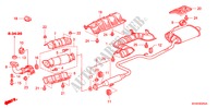 TUYAU D'ECHAPPEMENT(DIESEL) pour Honda ACCORD TOURER 2.2 EXECUTIVE 5 Portes 6 vitesses manuelles 2007