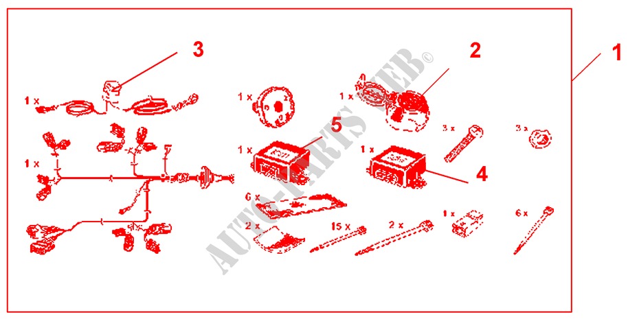 FAISCEAU ATTELAGE 7 POLES pour Honda ACCORD TOURER 2.4 EXECUTIVE 5 Portes 5 vitesses automatique 2007