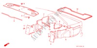 PLATEAU ARRIERE pour Honda PRELUDE EX 2 Portes 5 vitesses manuelles 1986