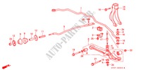 STABILISATEUR AVANT/ BRAS INFERIEUR AVANT pour Honda PRELUDE 2.0EX 2 Portes 5 vitesses manuelles 1991