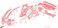 STRUCTURE DE CARROSSERIE(4) pour Honda PRELUDE 2.0EX 2 Portes 5 vitesses manuelles 1991