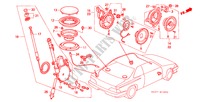 ANTENNE/HAUT PARLEUR pour Honda LEGEND COUPE V6 2.7I 2 Portes 4 vitesses automatique 1990