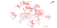 ARMATURE D'INSTRUMENT(LH) pour Honda LEGEND COUPE V6 2.7I 2 Portes 4 vitesses automatique 1990