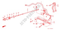 BRAS INFERIEUR AVANT/ STABILISATEUR AVANT pour Honda LEGEND COUPE V6 2 Portes 4 vitesses automatique 1989